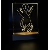 Gravírovaná LED lampa pre zamilovaných