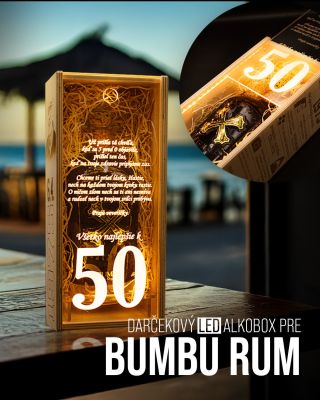 👉Predstavujeme vám novinku: unikátny LED podsvietený darčekový alkobox pre fľašu rumu Bumbu 0,7l, ktorý je možné...