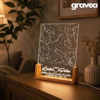 Neviete, čo darovať? Darujte moment, na ktorý sa nezabúda ✨ Personalizovaná LED lampa zachytí hviezdy presne tak, ako...