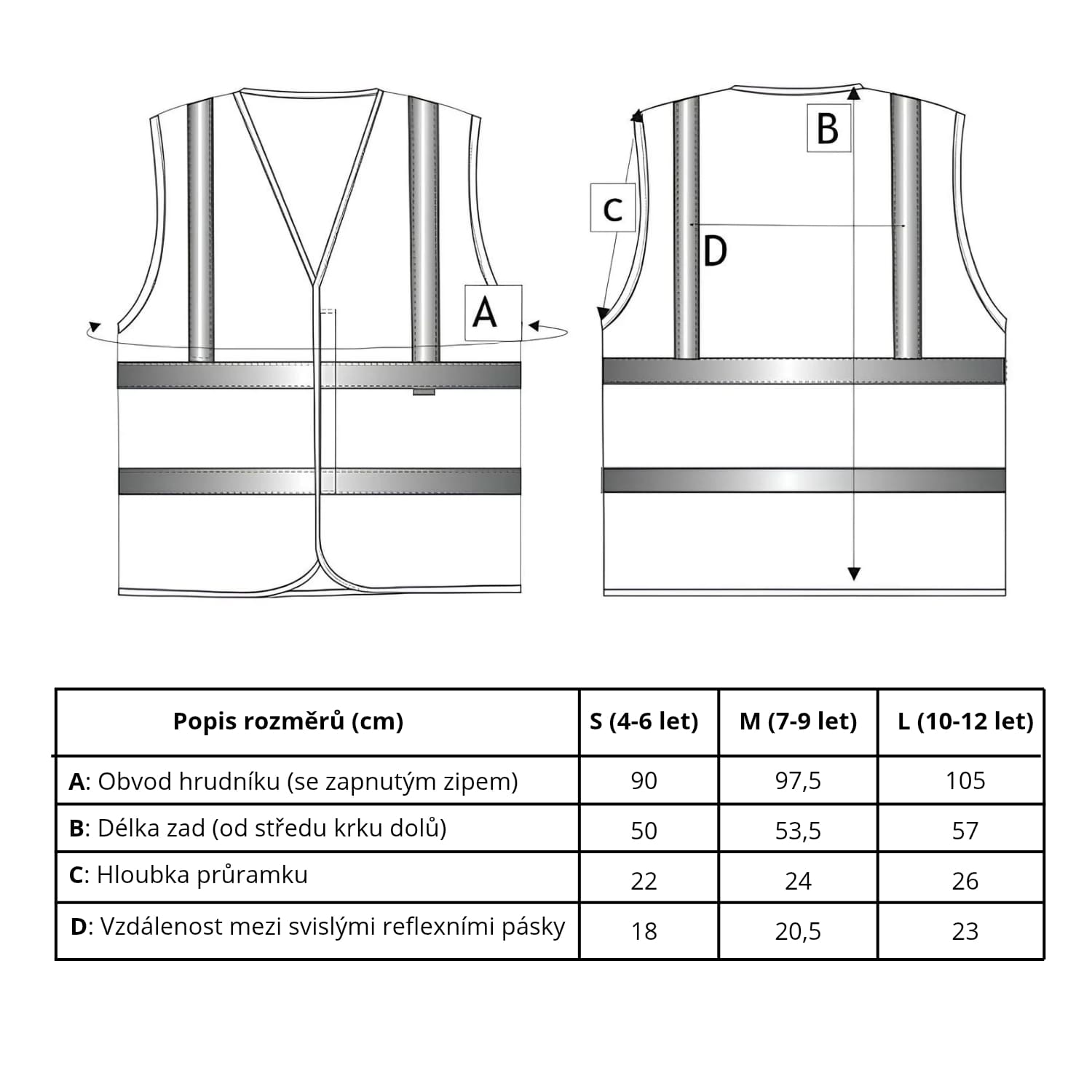 tabulka-velikosti-detska-reflexni-vesta