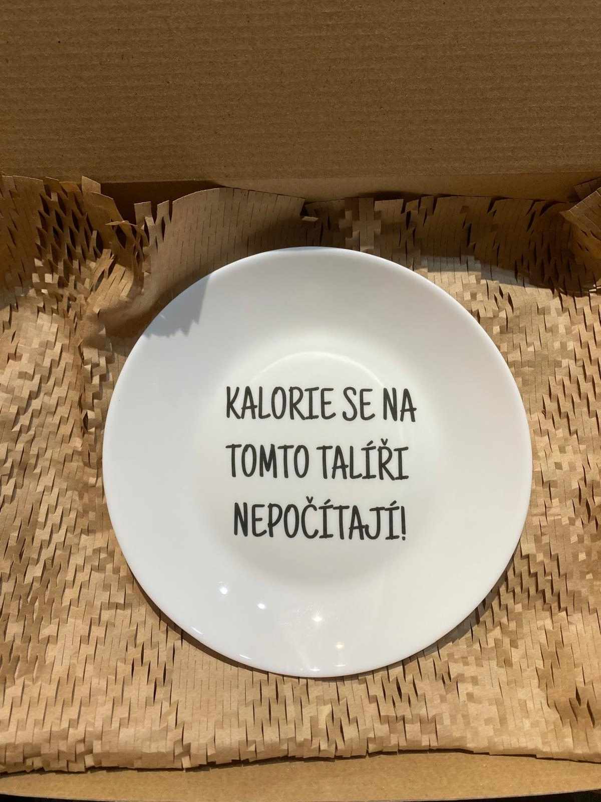 Talíř s vlastním textem
