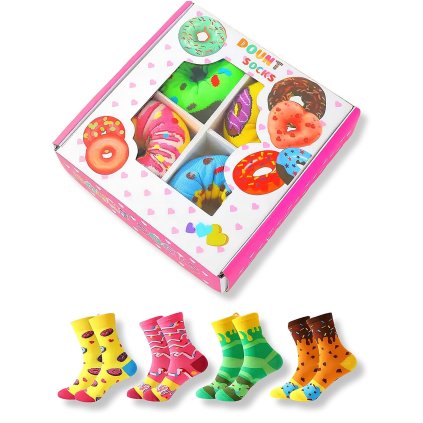 donut ponozky darkovy box