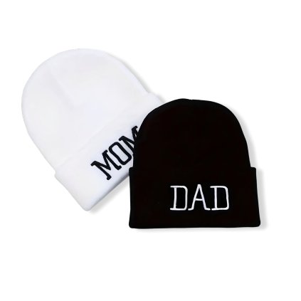 parove zimni cepice mom dad