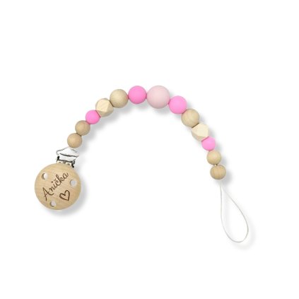 Klip na dudlik se jmenem ruzovy