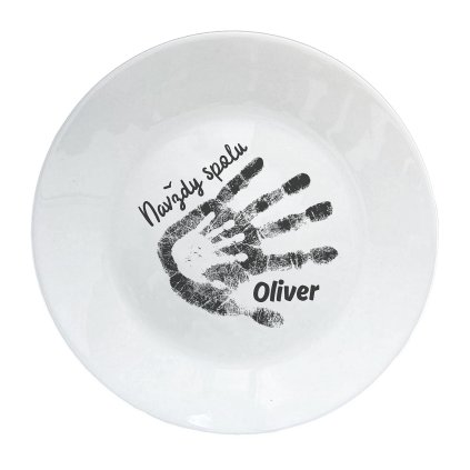 Talir s otisky vlastnim jmenem personalizovany