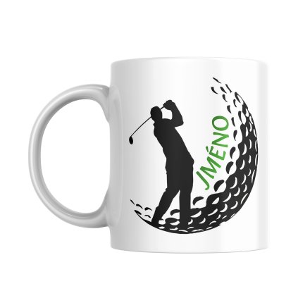 Hrnek pro golfisty se jmenem