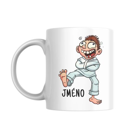 Hrnek vtipny blazen v pyzamu