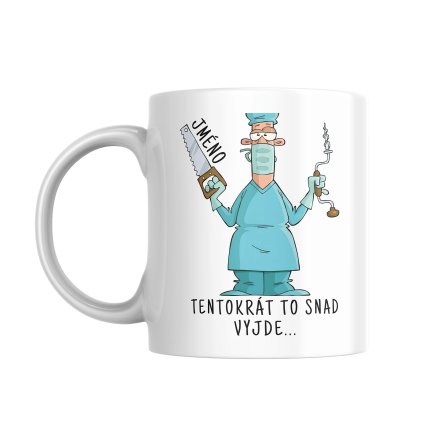 Vtipny hrnek pro doktora se jmenem