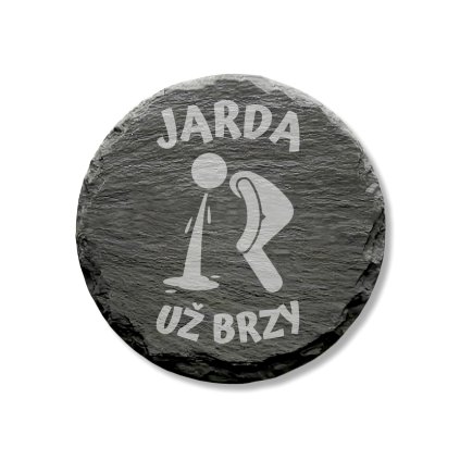 Bridlicovy podtacek pro opilce ze srandy se jmenem