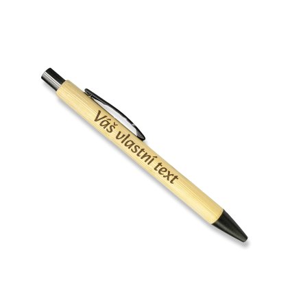 Bambusova cerna propiska s vlastnim textem