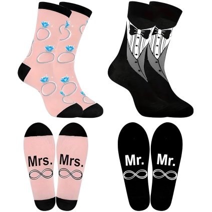 svatebni ponozky mr a mrs