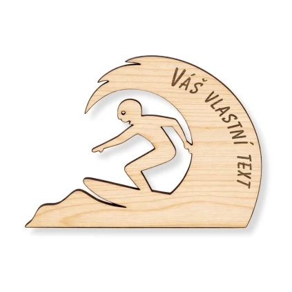 Socha drevena vlna personalizace