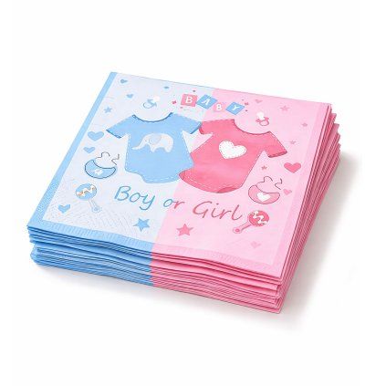 Baby shower ubrousky odhaleni pohlavi