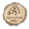 Dreveny podtacek pivni kolecko se jmenem