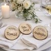 Svatebni jmenovky z prirodniho dreva