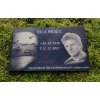 Gravírovaný žulový náhrobek 280x217 mm