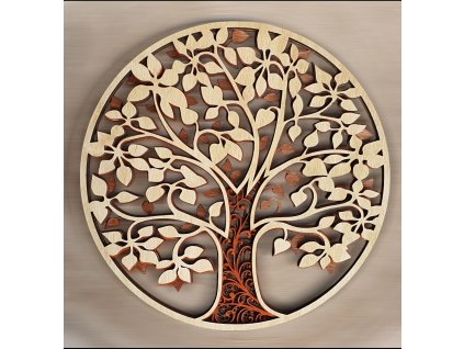 dreveny strom zivota trivrstvy