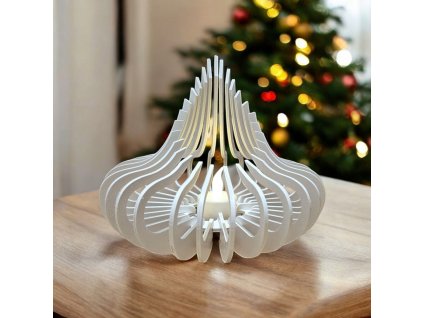 dreveny led svicen 31