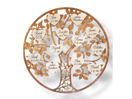 dreveny rodinny strom zivota