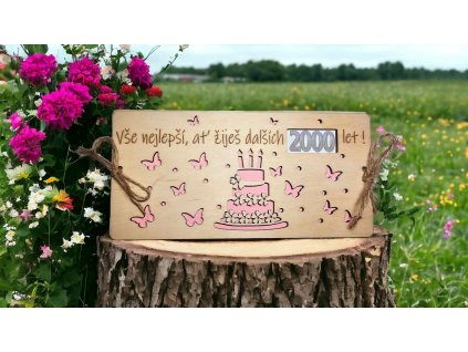 drevena obalka na penize dort