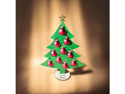 Dřevěná vánoční dekorace stromek z březové překližky Gravilan