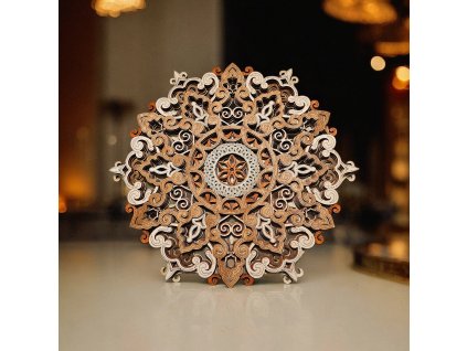 Dřevěná mandala Gravilan – vrstvená březová překližka motiv mandaly