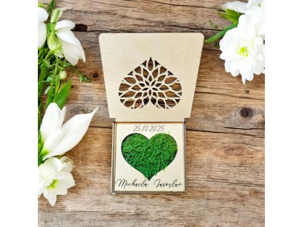 Krabička na svatební prstýnky