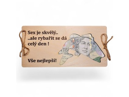 obálka na peníze - dárek pro rybáře