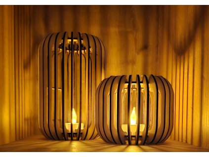 bezpecny dreveny svicen