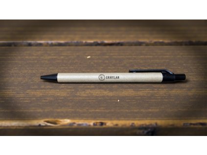 Papírová propiska s nápisem