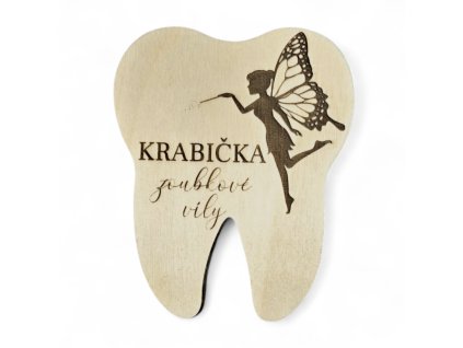 Krabička na zoubky s obrázkem víly