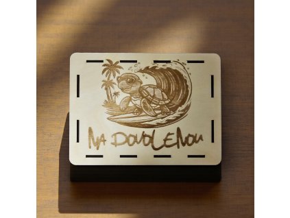 dřevěná škrtací pokladnička