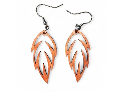 dřevěné náušnice dárek pro přítelkyni