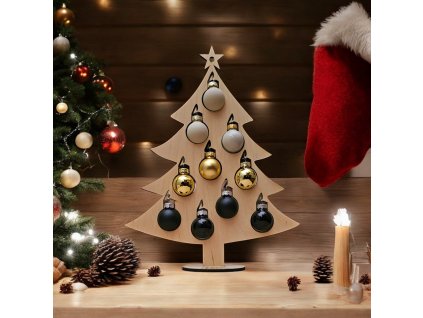 dřevěný vánoční stromek