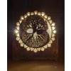dreveny strom zivota svitici s napisem detail 03
