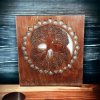 laserově vyřezaná koruna Stromu života se světlem, dřevěná dekorace