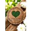 Dřevěná podložka na prstýnky