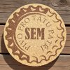 Korkový podtácek 10cm "Pivo patří sem"