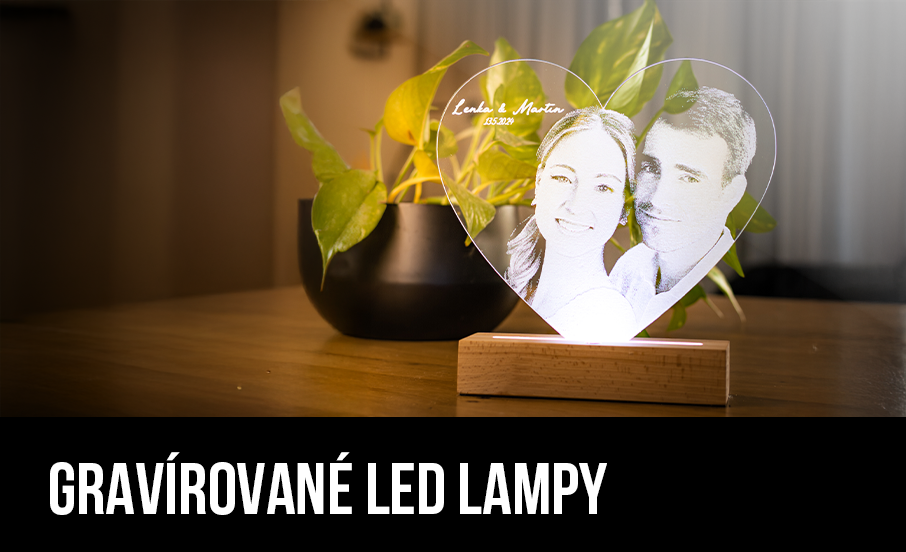 Gravírované led lampy