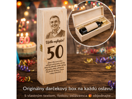 Dárkový box s gravírováním na víno