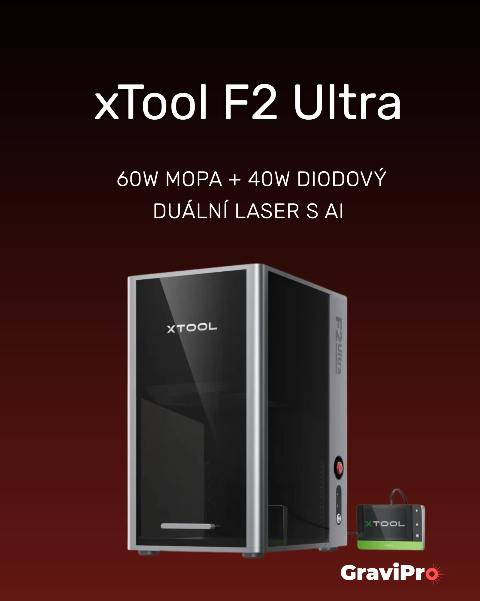 xTool F2 Ultra - Světově první duální laserová gravírka s nejsilnějším výkonem
