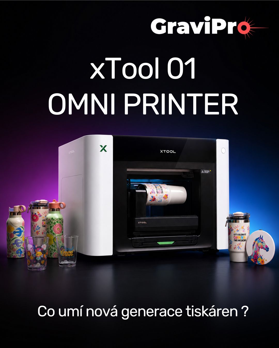 xTool O1 Omni Printer: co umí nová generace UV tiskáren?