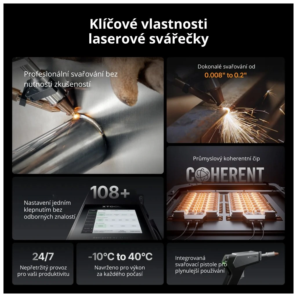 xTool MetalFab - Laser Welder + CNC Cutter 800W - Kompletní sada