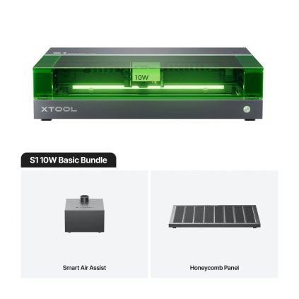 xTool S1 uzavřený diodový laserový řezací stroj 10 W