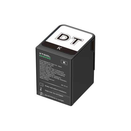 xTool Selected DT Fabric Ink Black 125 ml - xTool O1 Omni Printer