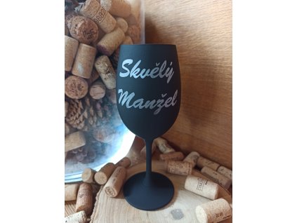Sklenička na víno - Skvělý manžel