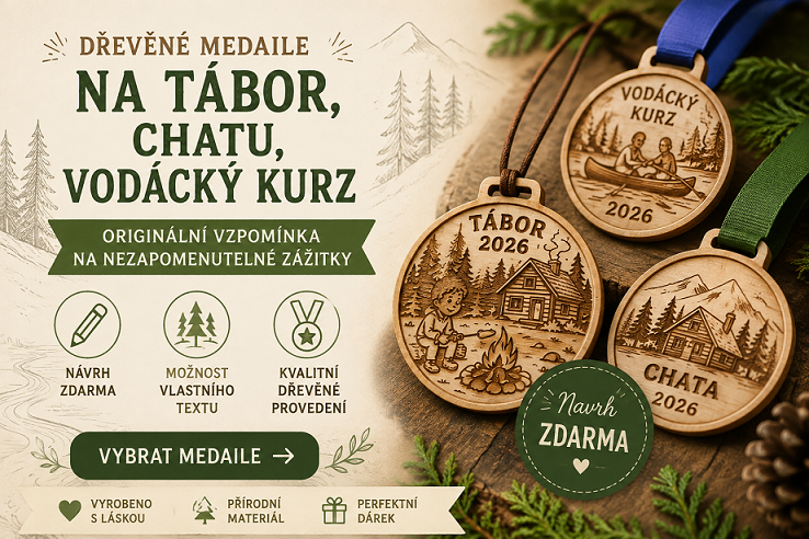 Medaile, které dětem zůstanou jako vzpomínka