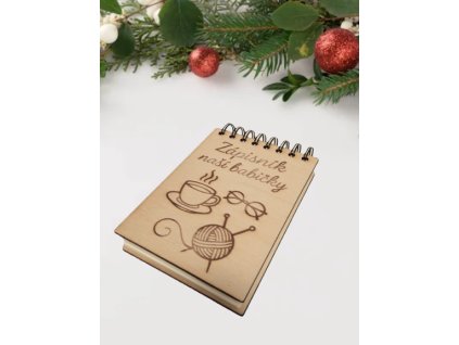 Dřevěný zápisník naší babičky