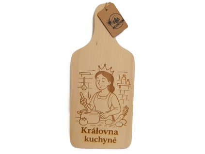Gravírované prkýnko do kuchyně - Královna
