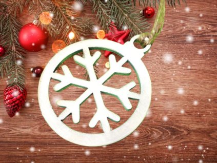 Baňka- sněhová vločka